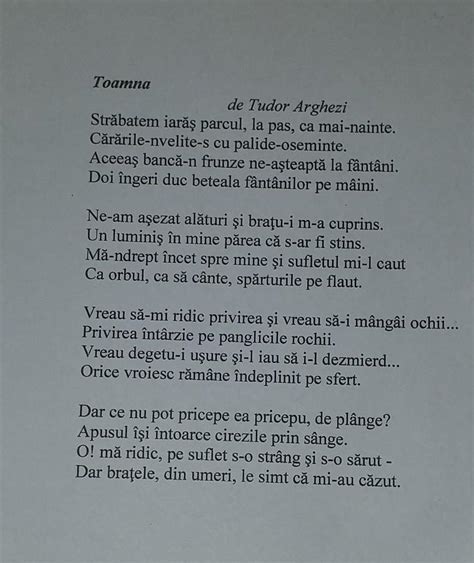 niciodata toamna tudor arghezi comentariu|Niciodata toamna de Tudor ARGHEZI (Poezie) .